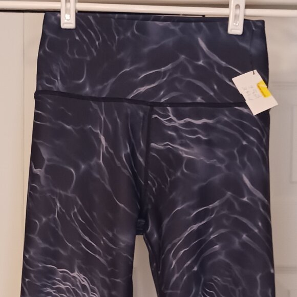 #374 3/$18 - Sage Blue/Black Leggings Size Small - Picture 4 of 5